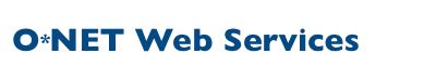 O*NET Web Services